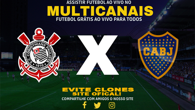 Assistir Corinthians x Boca Juniors Ao vivo Grátis