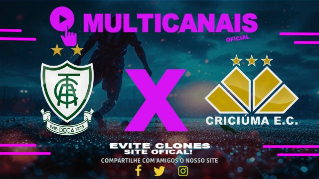 Assistir América-MG x Criciúma AO VIVO Online 20/06/2025
