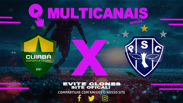 Assistir Cuiabá x Paysandu  AO VIVO Online 06/06/2025