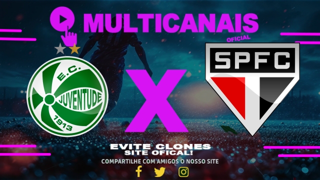 Assistir Juventude x São Paulo AO VIVO Online 14/06/2025