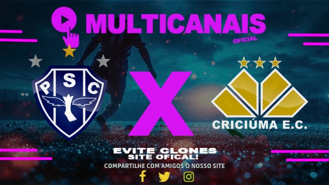 Assistir Paysandu  x Criciúma AO VIVO Online 02/06/2025
