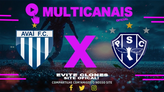Assistir Avaí x Paysandu  AO VIVO Online 05/07/2025